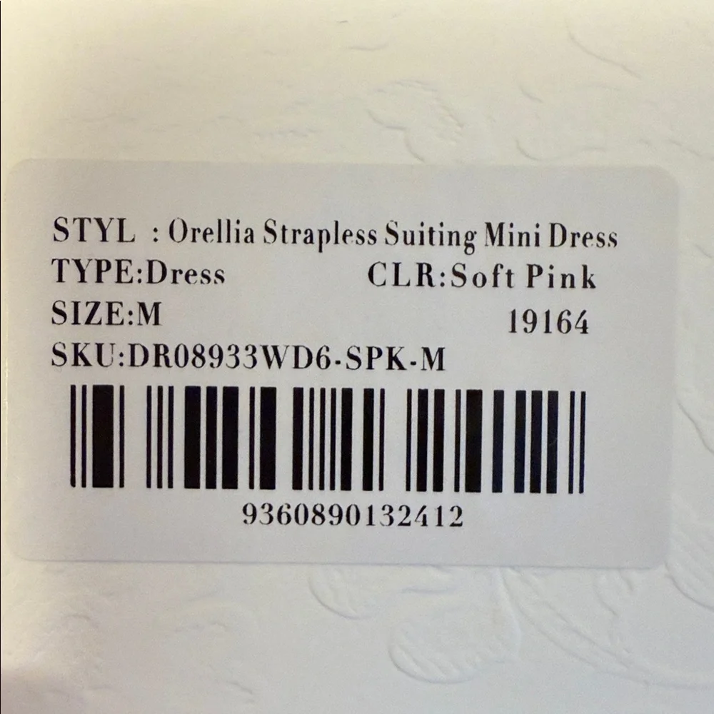 Meshki Blush Strapless Mini Dress - Picture 3 of 3